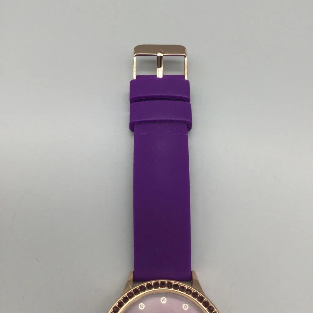 Juicy Couture Black Label Womens Watch 38mm Rose Gold Tone Crown New Battery
